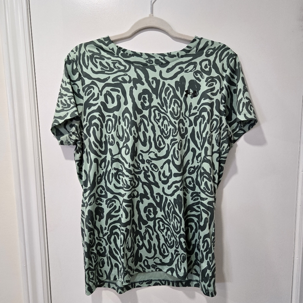 Under Armour Green Patterned T-Shirt